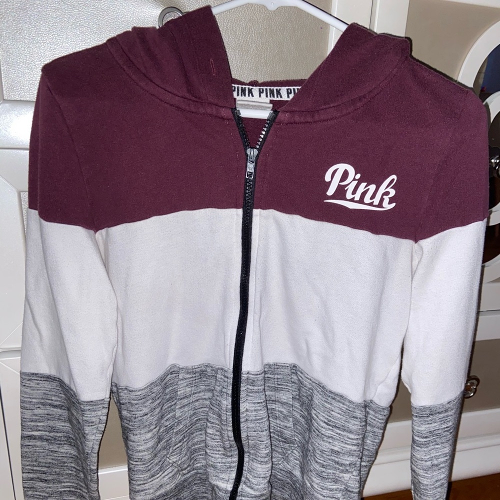 PINK zip up hoodie